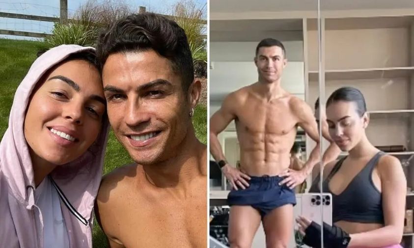 Read more about the article Georgina Rodríguez mostra-se a treinar com Cristiano Ronaldo e pormenor ‘salta à vista’