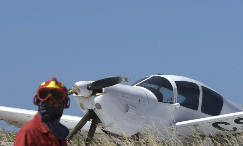 Read more about the article Avioneta foi obrigada a aterrar de emergência em Santarém devido a um incêndio no motor